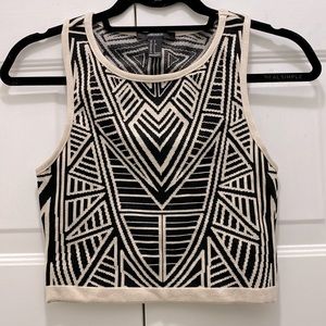 Geometric print crop top